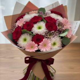 Romantic Rose & Chrysanthemum Bliss Bouquet