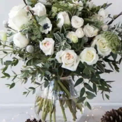White Rose & Peony Artisan Bouquet