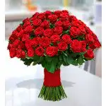 Garden 100 Red Roses Bouquet