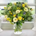 Rose, Gerbera, Eryngium Mixed Flower Bouquet