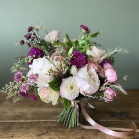 Peony, Dahlias, Ranunculus Mixed Flower Bouquet
