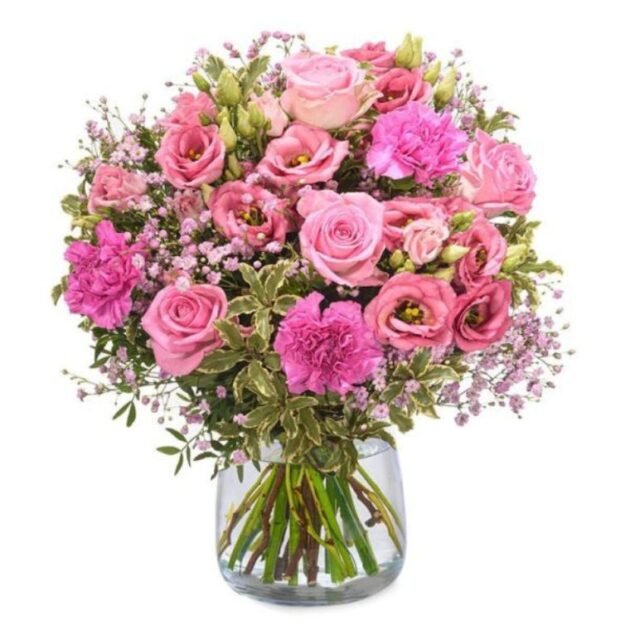 Pink Rose Mixed Flower Bouquet