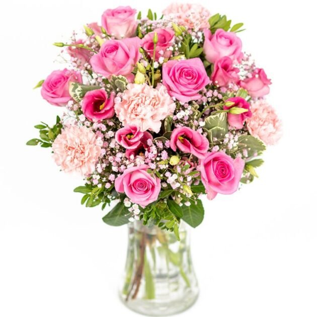 Pink Rose Mixed Flower Bouquet