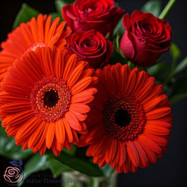 Red gerbera bouquet