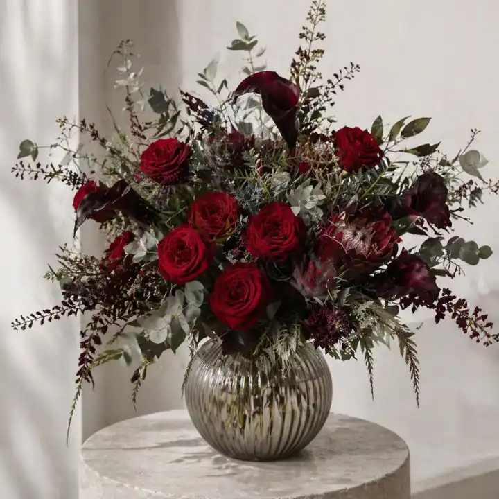 Deep Crimson Rose 1 bouquet of flowers red roses
