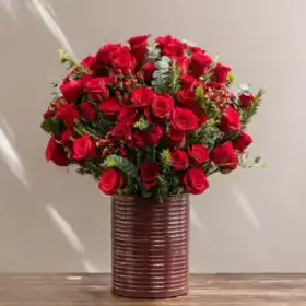 Luxury Crimson Red Roses Bouquet