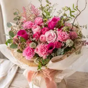 The Blushing Romance Bouquet