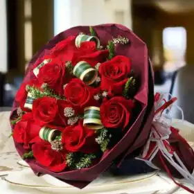 Velvet Luxe Red Roses