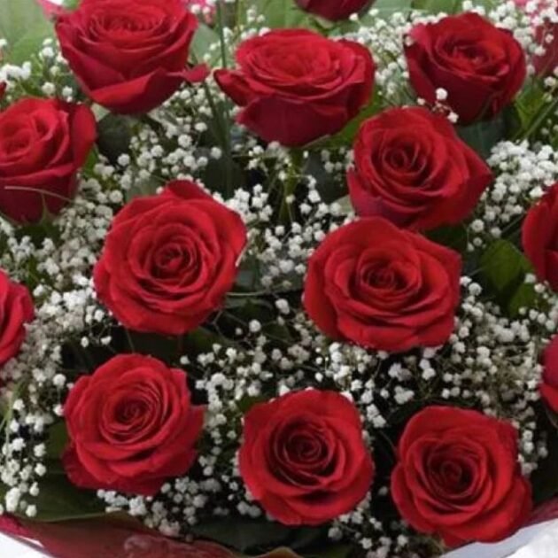 Luxury 18 kisses Red Roses Bouquet