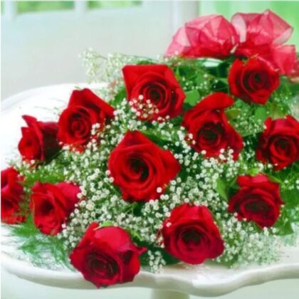 Luxury 18 kisses Red Roses Bouquet