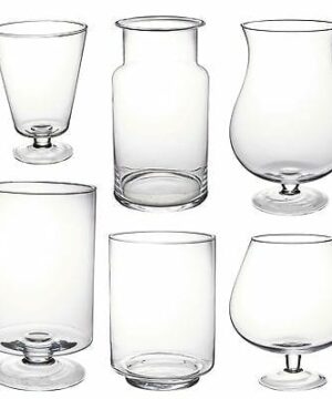 Cheap Price Big & Small Flower Clear Glass Vase Online Delivery