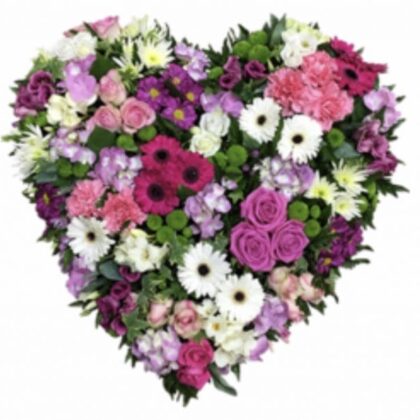 Heart funeral flowers buy online