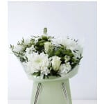 White Bouquet with Roses and Peonies