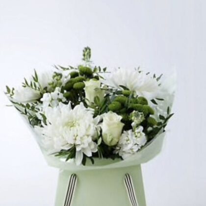 Luxury White Wonder Flowers Gift Bag Delivery UK