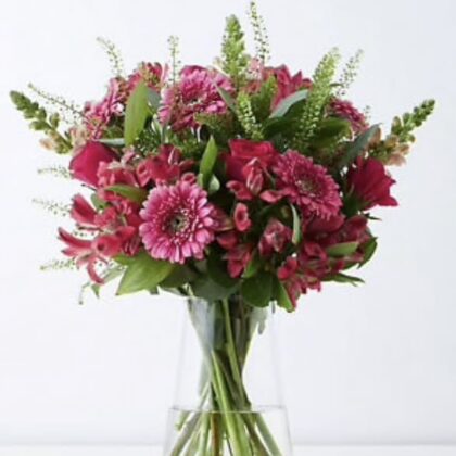 Luxury Pink flowers bouquet arrangement Next Day Delivery