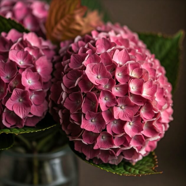 Autumnal Rose Hydrangea Bouquet - Image 3