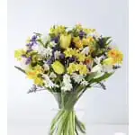 Daffodils, Tulips, Hyacinths Flower Bouquet