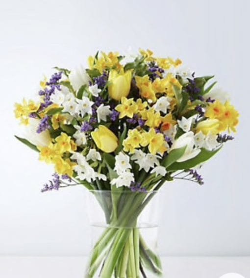 Bright white and yellow flower bouquet Next day delivery