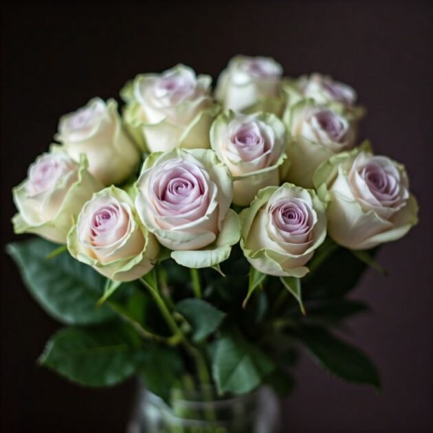 White Lilac Rose Bouquet