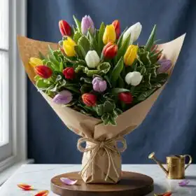 Vibrant Tulip Bliss Bouquet