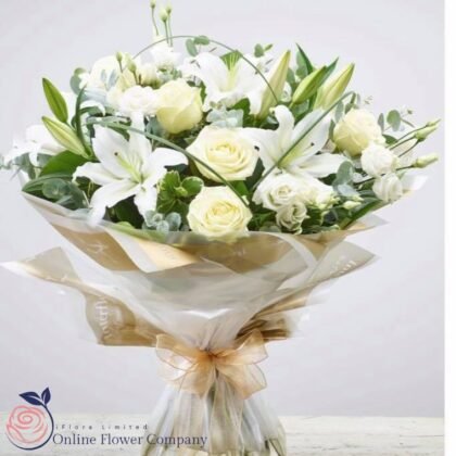 White Mixed Flower Bouquet