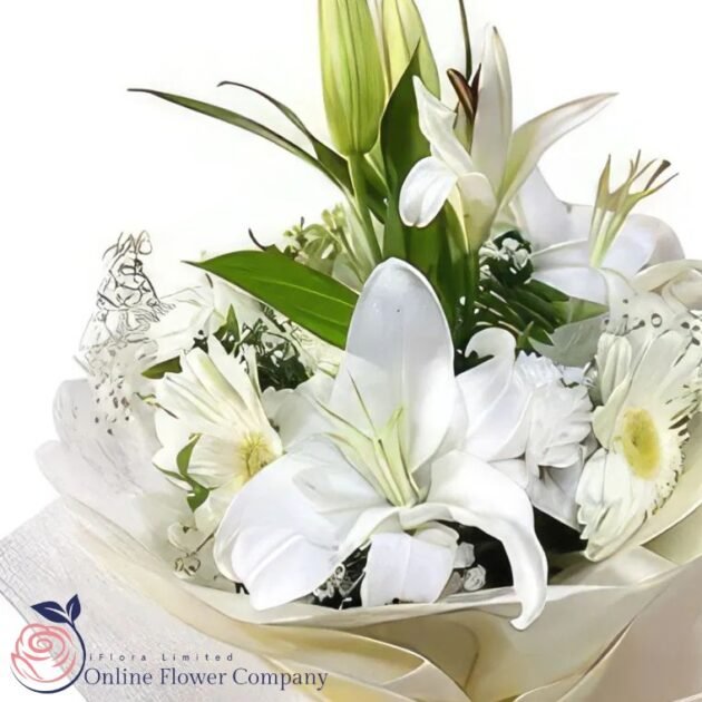 White Mixed Flower Bouquet