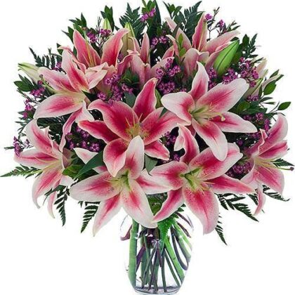 Bouquets of Flowers in a vase Designed to Adorn Next Day Delivery