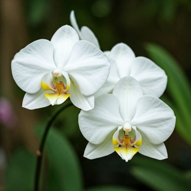 White Phalaenopsis Orchid Arrangement - Image 3