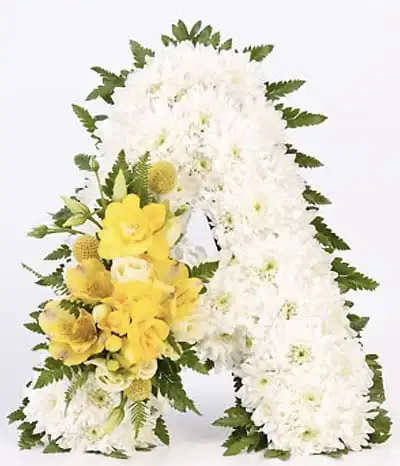 All letter choice Funeral flowers