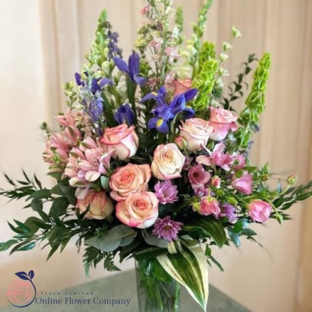 Luxury flower bouquet hand tied