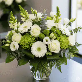 Roses, Gerbera, Chrysanthemums, Snapdragon, Lisianthus, Flower Bouquet