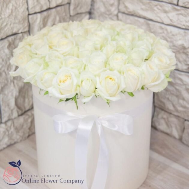 White Roses in a Box