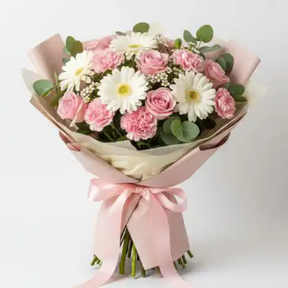 Purple and pink bouquet