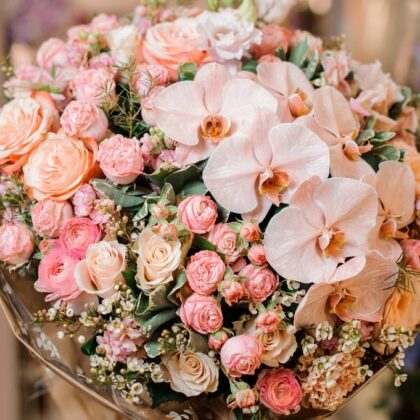 Buy Luxury Fresh 50 Pink Roses Bouquet Delivery