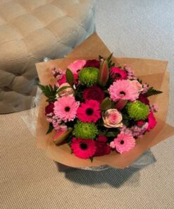 Buy Special Pink and Green Hand-Tied bouquet Beautiful Gift