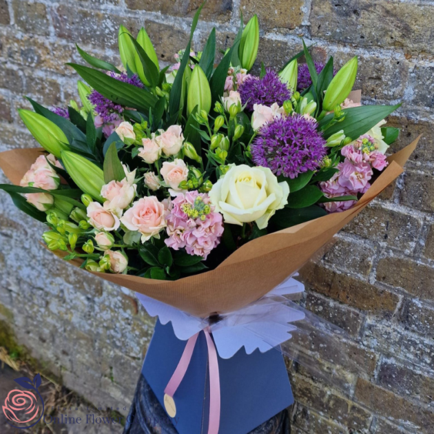 Roses and Lilies Bouquet - Image 2