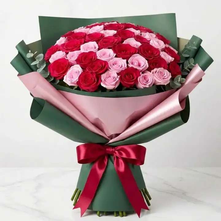 The Serenity Bouquet: Pink & White Roses 2 The Serenity Bouquet: Pink & White Roses - Image 2