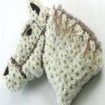 Horses Head Funeral Flowers Tribute