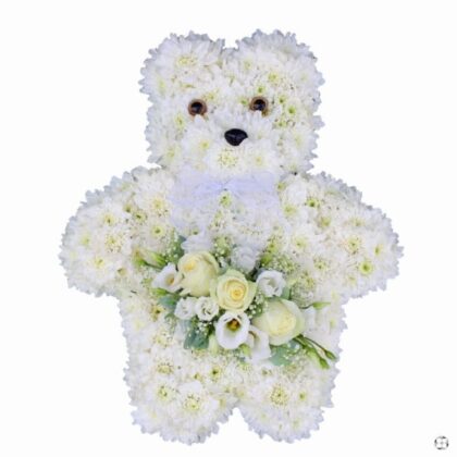 teddy bear funeral flowers UK