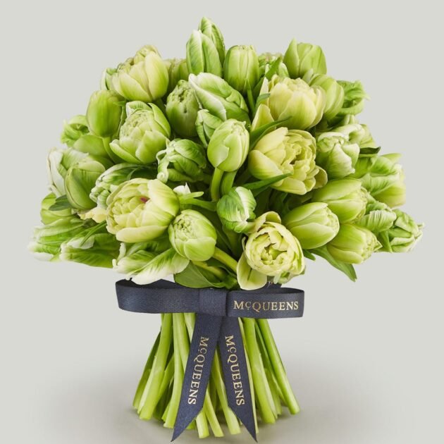 Green Parrot Tulip Bouquet