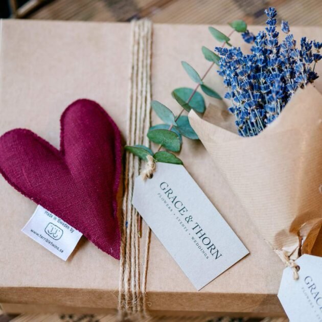 Lavender Heart Sachet Gift Box