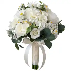 White Rose & Daisy Bouquet