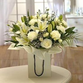 Rose, lilies Luxury Flower Gift Bag
