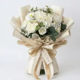 White Rose & Daisy Bouquet