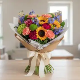 Luxury Mixed Carnation & Freesia Bouquet