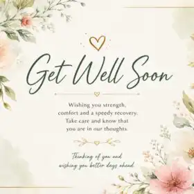 Heartfelt Recovery Get Well Soon Card