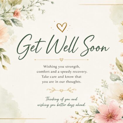 Get Well Soon Card