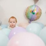 Baby's First Birthday Unicorn Balloons