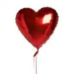 Single Red Heart Balloon Add On