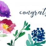 Floral Congratulations Gift Card